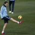 Godín trabaja con balón y Mandzukic sigue en el gimnasio