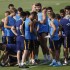 Los internacionales españoles y Rakitic se integran en el trabajo del grupo